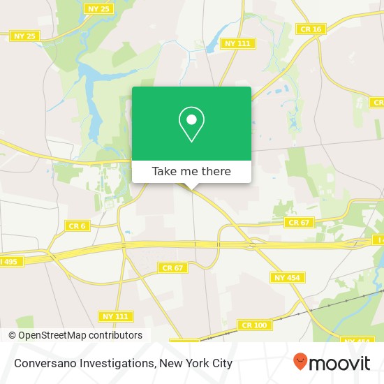 Conversano Investigations map