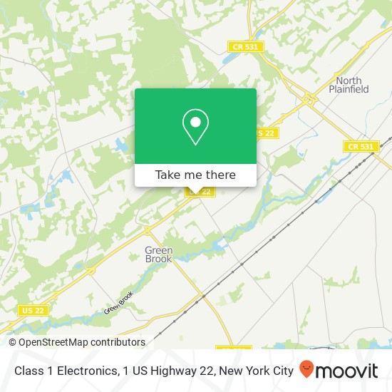 Mapa de Class 1 Electronics, 1 US Highway 22