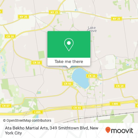 Ata Bekho Martial Arts, 349 Smithtown Blvd map
