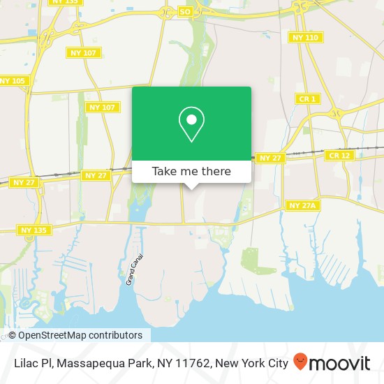 Mapa de Lilac Pl, Massapequa Park, NY 11762