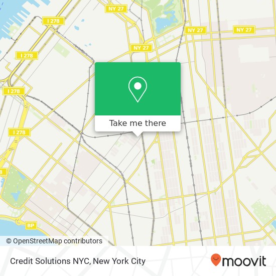 Mapa de Credit Solutions NYC