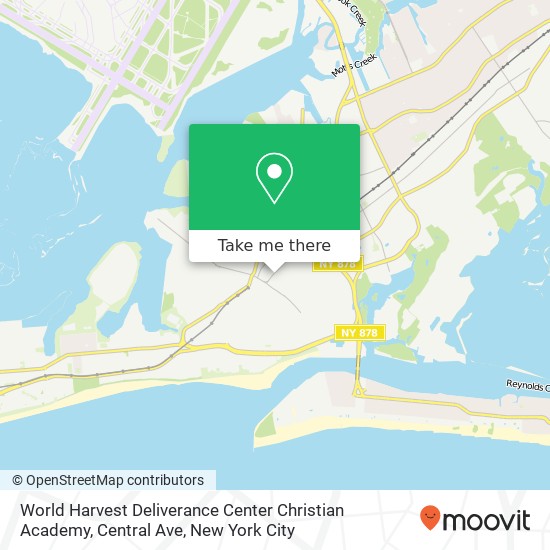 Mapa de World Harvest Deliverance Center Christian Academy, Central Ave