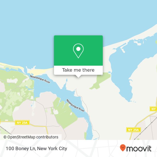 Mapa de 100 Boney Ln, St James, NY 11780