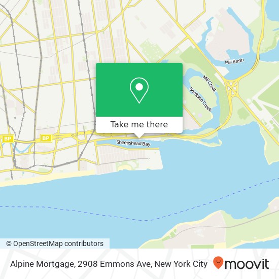 Alpine Mortgage, 2908 Emmons Ave map