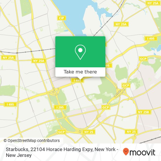 Starbucks, 22104 Horace Harding Expy map