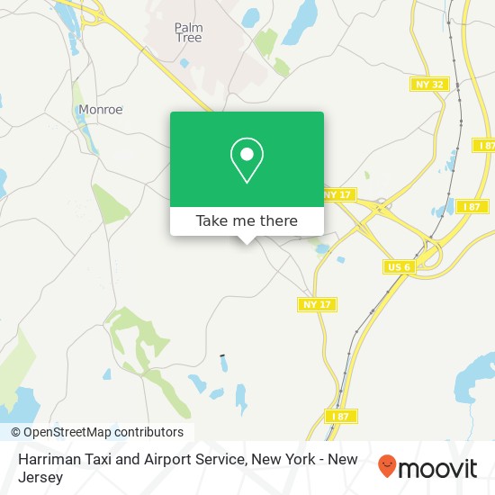 Harriman Taxi and Airport Service map