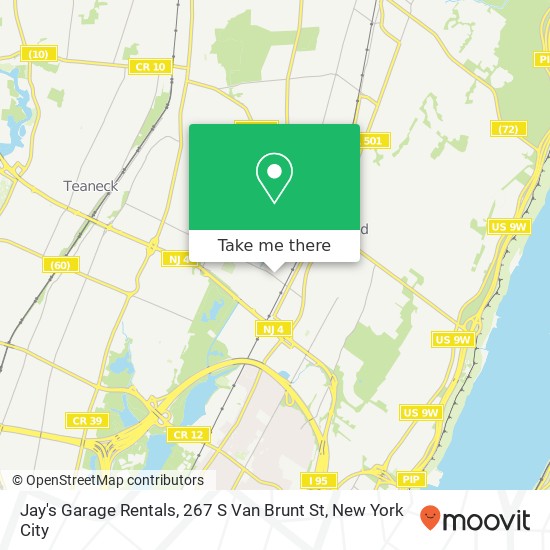 Mapa de Jay's Garage Rentals, 267 S Van Brunt St
