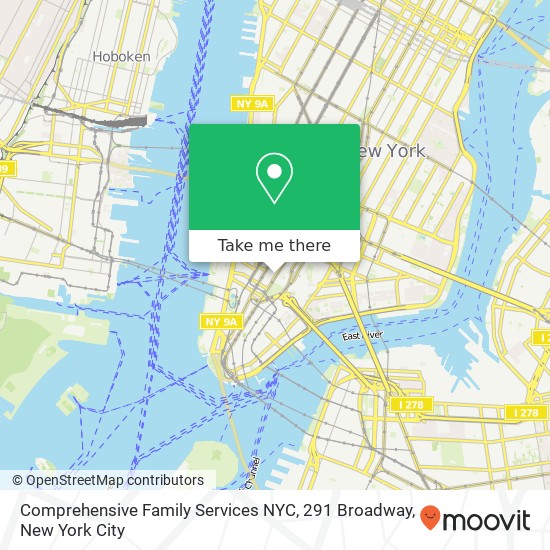 Comprehensive Family Services NYC, 291 Broadway map