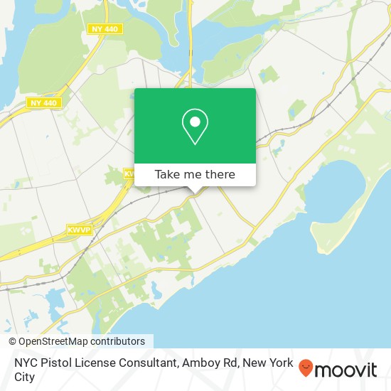 Mapa de NYC Pistol License Consultant, Amboy Rd