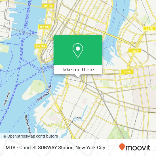 Mapa de MTA - Court St SUBWAY Station