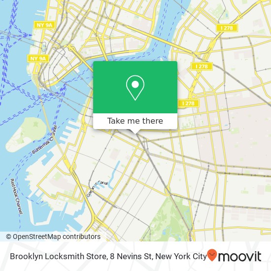 Mapa de Brooklyn Locksmith Store, 8 Nevins St