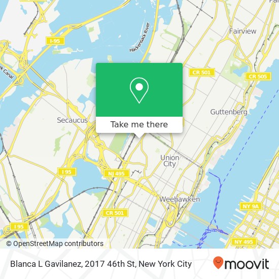 Mapa de Blanca L Gavilanez, 2017 46th St