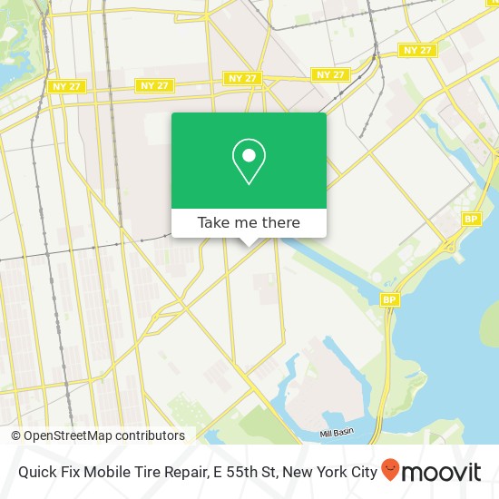 Mapa de Quick Fix Mobile Tire Repair, E 55th St