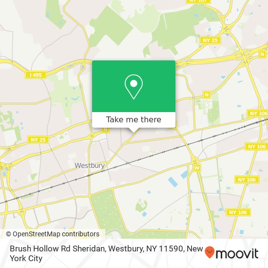 Brush Hollow Rd Sheridan, Westbury, NY 11590 map