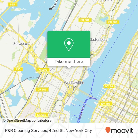 Mapa de R&R Cleaning Services, 42nd St