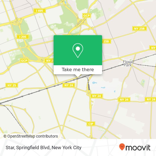 Star, Springfield Blvd map