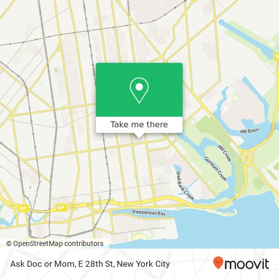 Mapa de Ask Doc or Mom, E 28th St