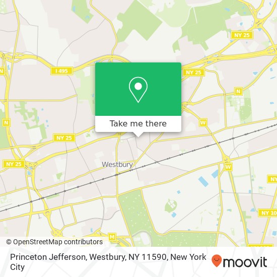 Princeton Jefferson, Westbury, NY 11590 map