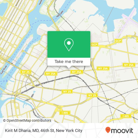 Mapa de Kirit M Dharia, MD, 46th St