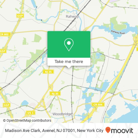 Madison Ave Clark, Avenel, NJ 07001 map