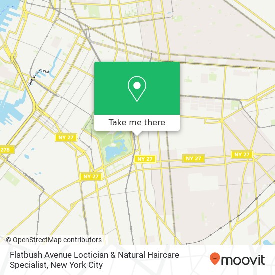Mapa de Flatbush Avenue Loctician & Natural Haircare Specialist