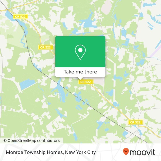 Mapa de Monroe Township Homes