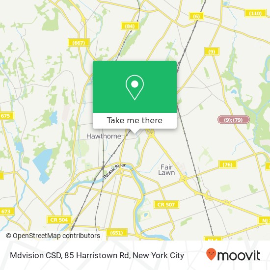 Mdvision CSD, 85 Harristown Rd map
