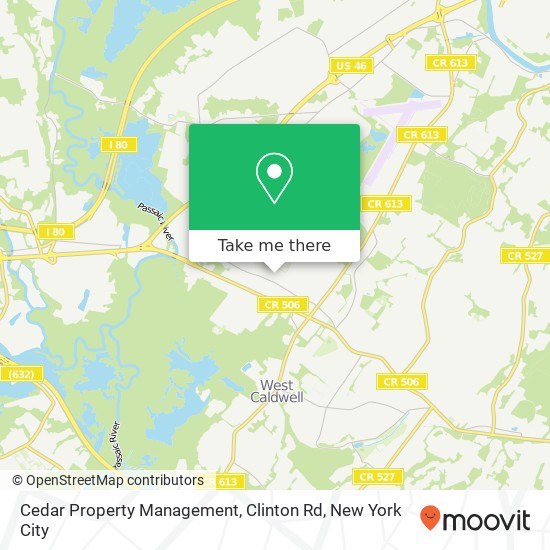 Cedar Property Management, Clinton Rd map