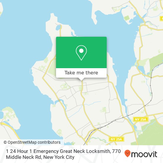 1 24 Hour 1 Emergency Great Neck Locksmith, 770 Middle Neck Rd map