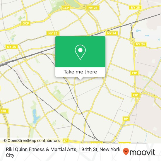 Mapa de Riki Quinn Fitness & Martial Arts, 194th St