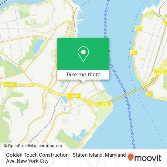 Mapa de Golden Touch Construction - Staten Island, Maryland Ave