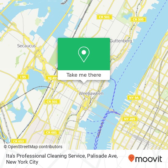 Ita's Professional Cleaning Service, Palisade Ave map