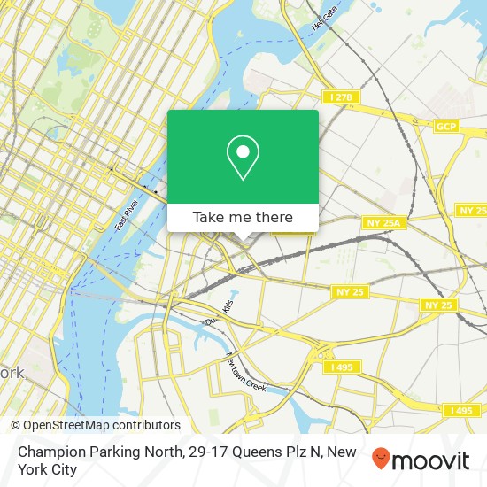 Mapa de Champion Parking North, 29-17 Queens Plz N