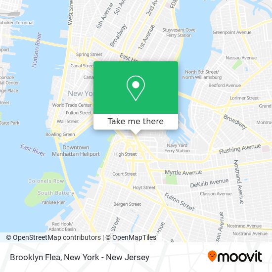 Mapa de Brooklyn Flea