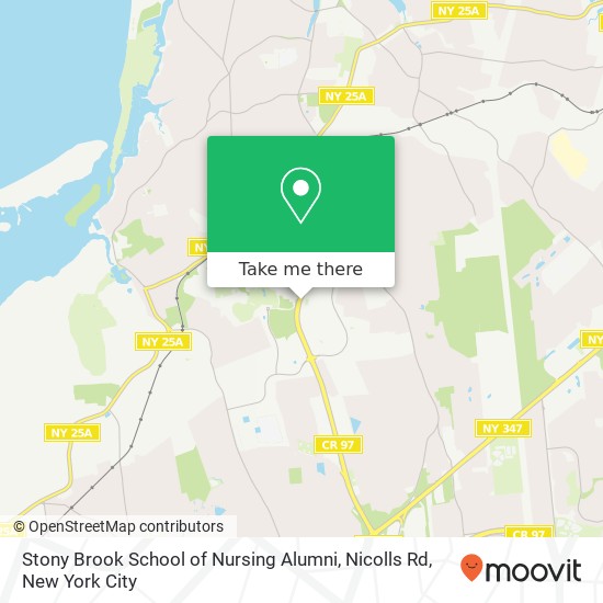 Stony Brook School of Nursing Alumni, Nicolls Rd map
