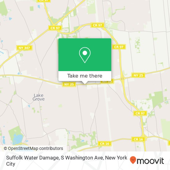 Mapa de Suffolk Water Damage, S Washington Ave