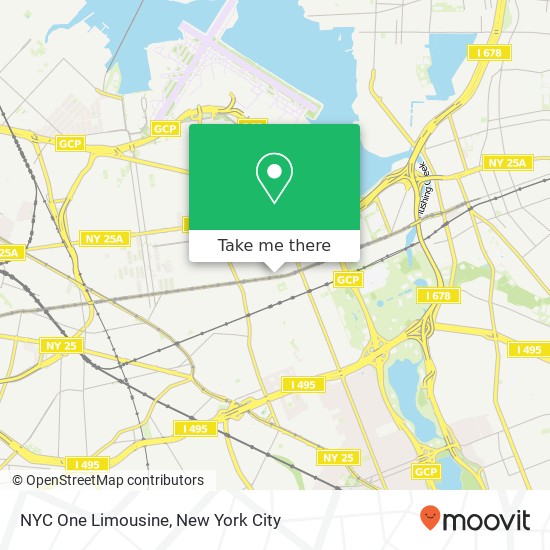 NYC One Limousine map
