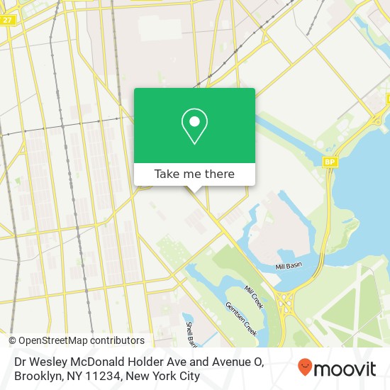 Dr Wesley McDonald Holder Ave and Avenue O, Brooklyn, NY 11234 map