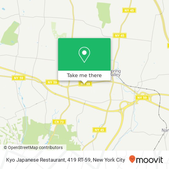 Kyo Japanese Restaurant, 419 RT-59 map