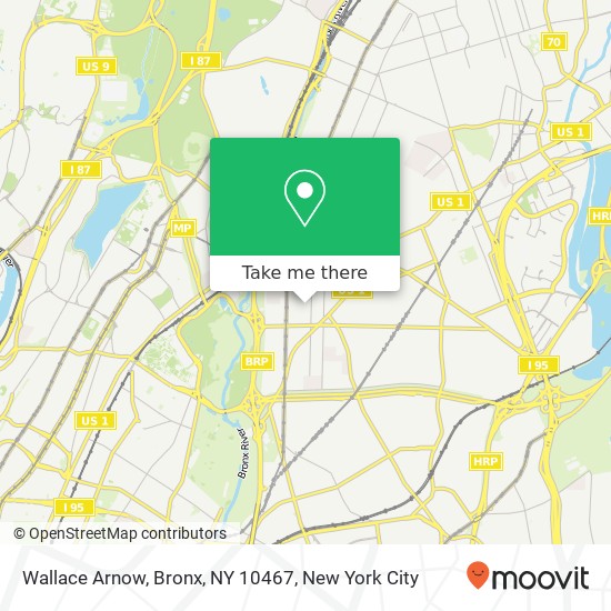 Wallace Arnow, Bronx, NY 10467 map