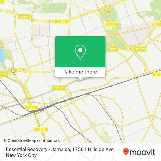 Mapa de Essential Recovery - Jamaica, 17561 Hillside Ave