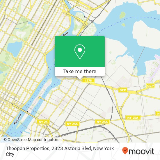 Mapa de Theopan Properties, 2323 Astoria Blvd