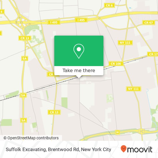 Suffolk Excavating, Brentwood Rd map