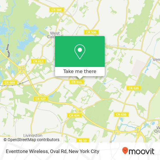 Mapa de Eventtone Wireless, Oval Rd