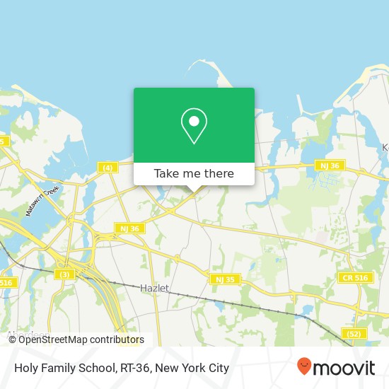 Holy Family School, RT-36 map