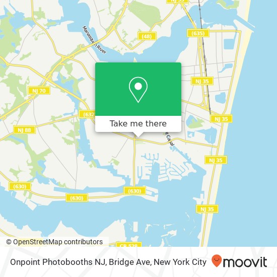 Mapa de Onpoint Photobooths NJ, Bridge Ave