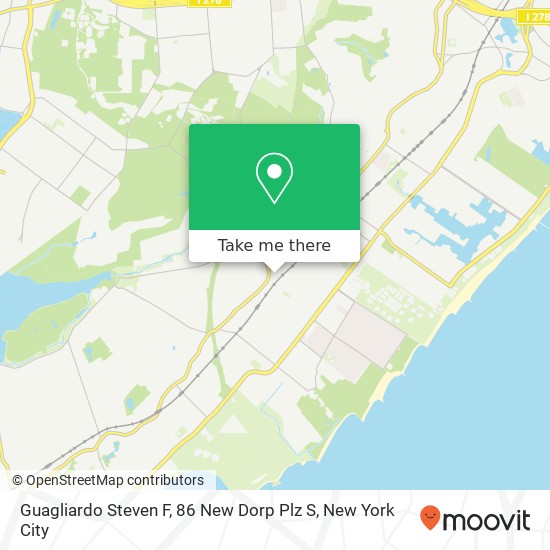 Guagliardo Steven F, 86 New Dorp Plz S map