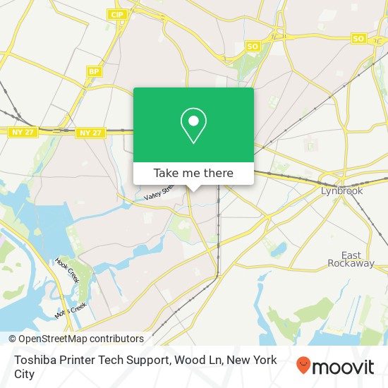 Mapa de Toshiba Printer Tech Support, Wood Ln