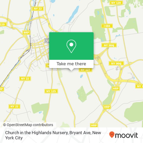 Mapa de Church in the Highlands Nursery, Bryant Ave