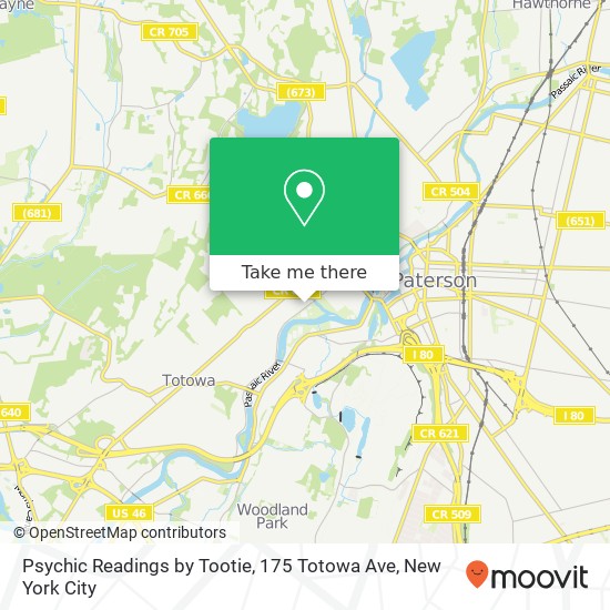 Mapa de Psychic Readings by Tootie, 175 Totowa Ave
